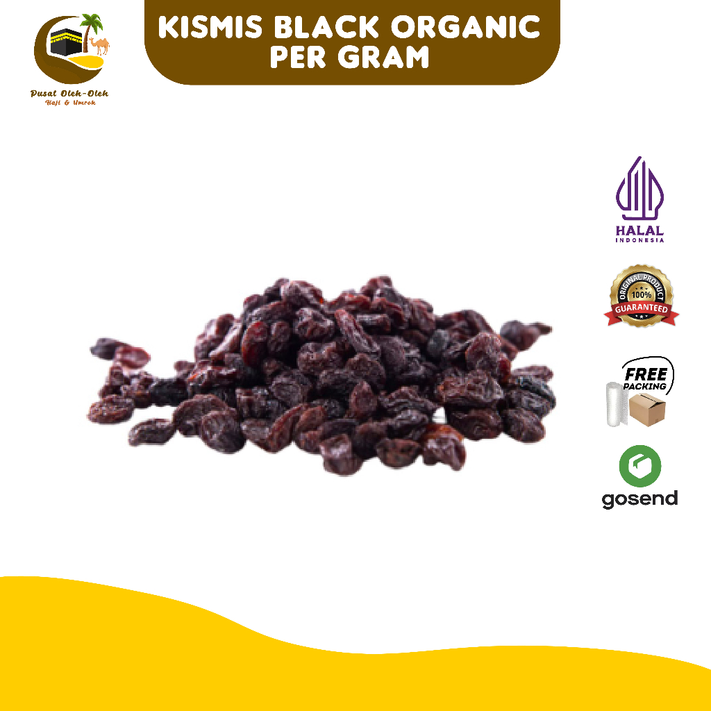 

Black Organic Raisin 1 kg | Kismis Hitam Organik PREMIUM