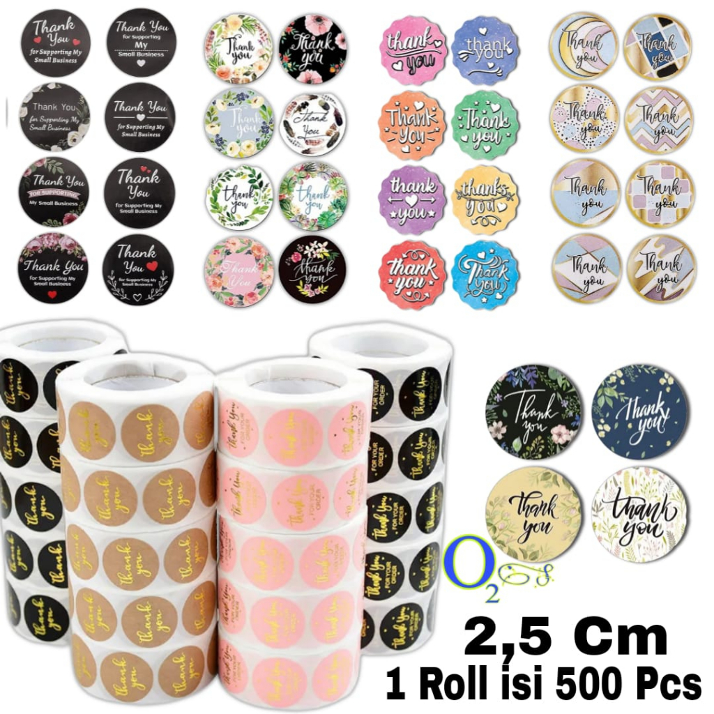

O2S - Sticker Label Serbaguna Ukuran 2,5Cm Isi 500 pcs Sticker Label Order Halaman 2