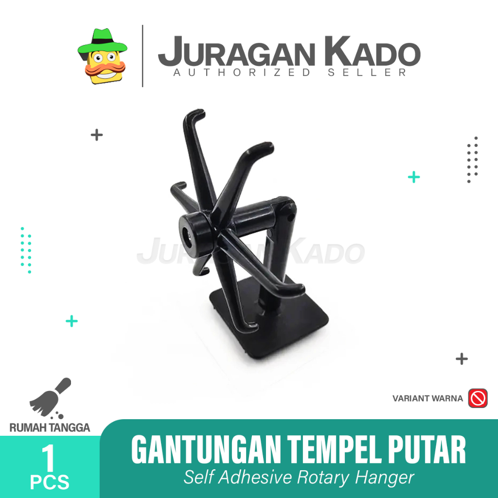 GANTUNGAN PUTAR TEMPEL MULTIFUNGSI 6 KAIT 360 DERAJAT / GANTUNGAN HOOK PUTAR / ALAT GANTUNGAN SERBAGUNA