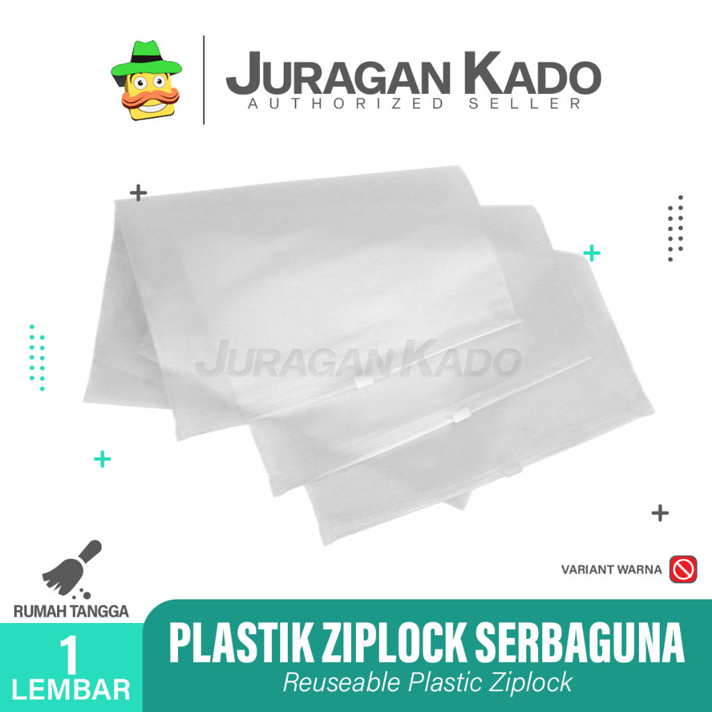 Kantong Plastik Zipper Storage Bag / Zipplock Travel Pouch Transparant Serbaguna