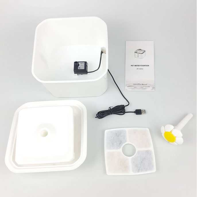 Water Dispenser Tempat Minum Anjing Kucing 2.5 Liter Dispenser Penyaring Air Bersih Sistem Mengalir Berkualitas