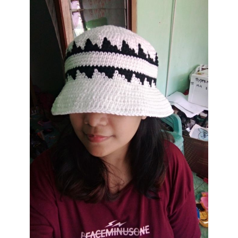 topi rajut V bts inspiration / bucket hat bts V inspiration