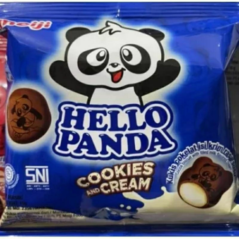 

hello panda cookies n cream hello panda kue cemilan makanan ringan