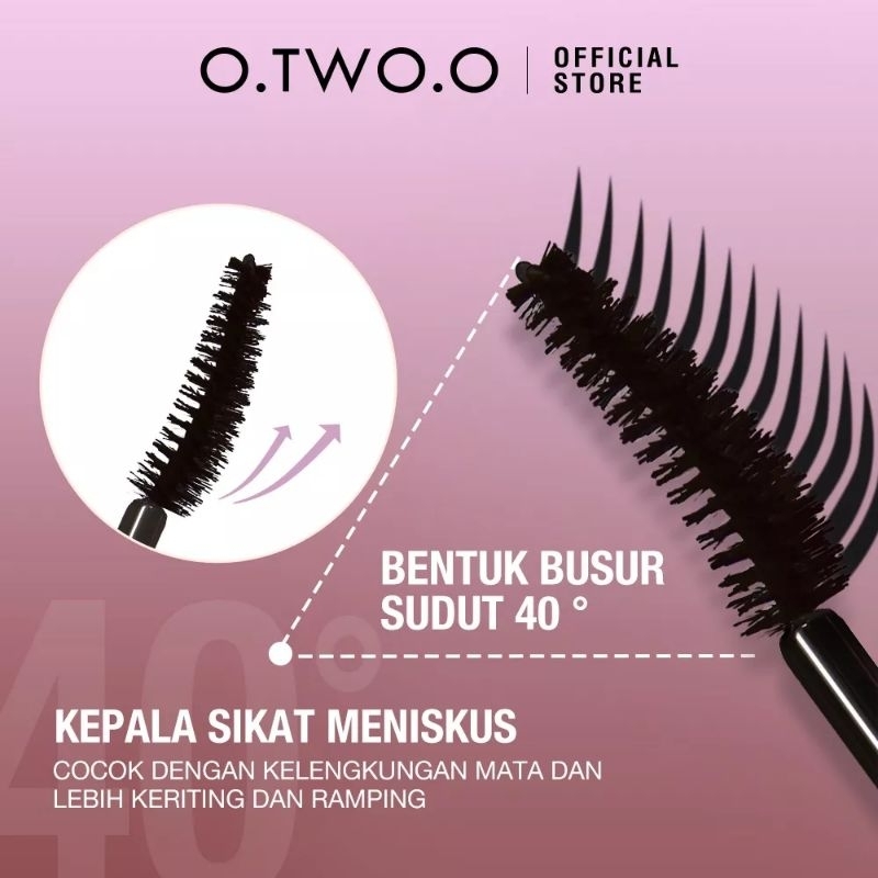 O.TWO.O GOLD MASCARA WATERPROOF LONG LASTING / MASCARA O.TWO.O FIBER LASH BOLD HITAM ANTI AIR DAN BADAI