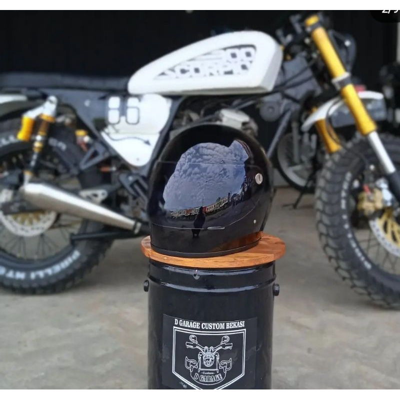 Slim Gringo Gringgo Helm Helmet Custom cc Cakil M30 Moto3 ghostbone Retro classic Vintage
