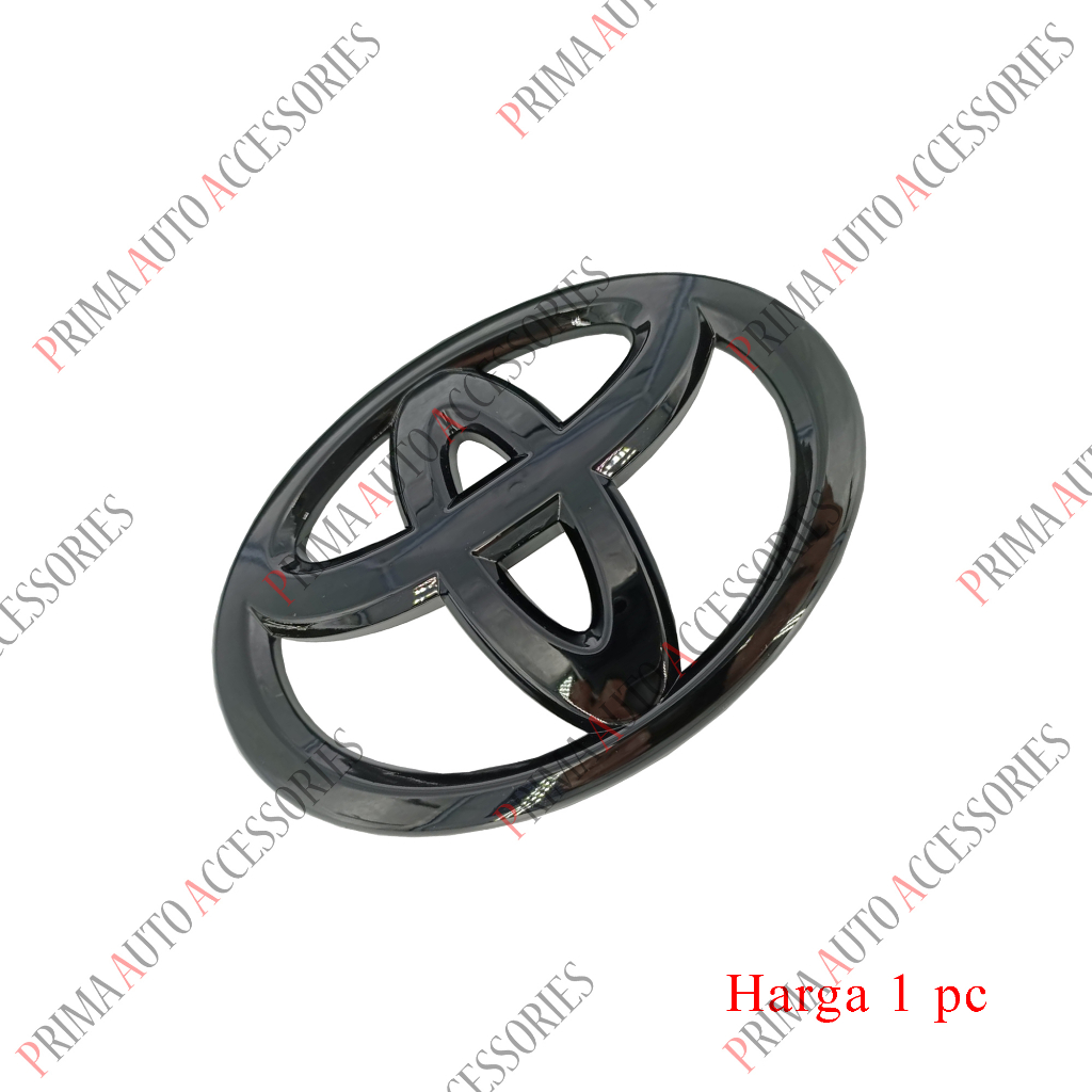 Casing Logo Toyota Hitam Glossy 11 cm