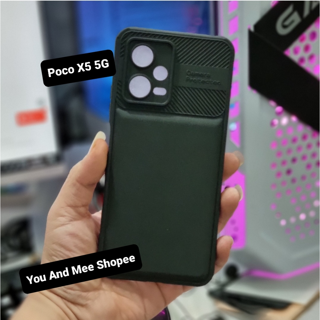 Cross GRAIN! Case BLACK Xiaomi POCO X5 5G/Redmi Note 12 4G/Note 12 PRO Softcase Hitam Gelap Anti Luntur Model Baru Protecth Camera TPU Silicone Hard Protector Kamera Bagus Fiber S Caseology Karet Plastik silikon Bagus Dan Murah Tapi keren X 5 Note12 12PRO