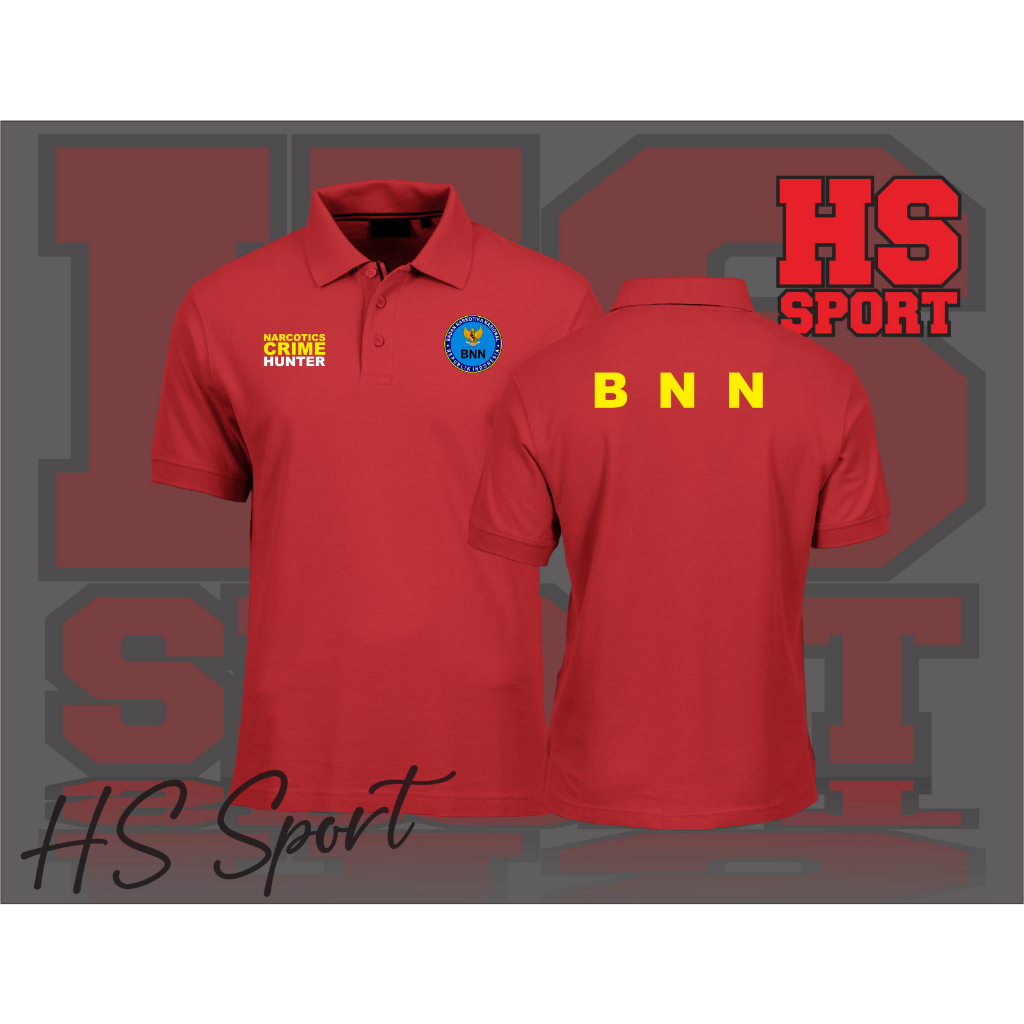 POLO BNN NARCOTICS CRIME HUNTER - BAJU POLO KERAH TSHIRT