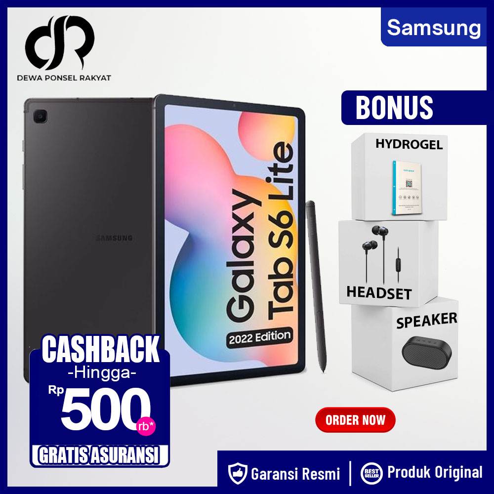 Samsung Tab S6 Lite 4/12GB Garansi Resmi Samsung S6 Lite 4 GB 128 GB Not A52S A32 A23 A24 A33 A34 A53 A54 A73 A03S A04 A04S A04E A13 A14 A03 CORE M12 M22 M32 M33 M53 A7 LITE A8