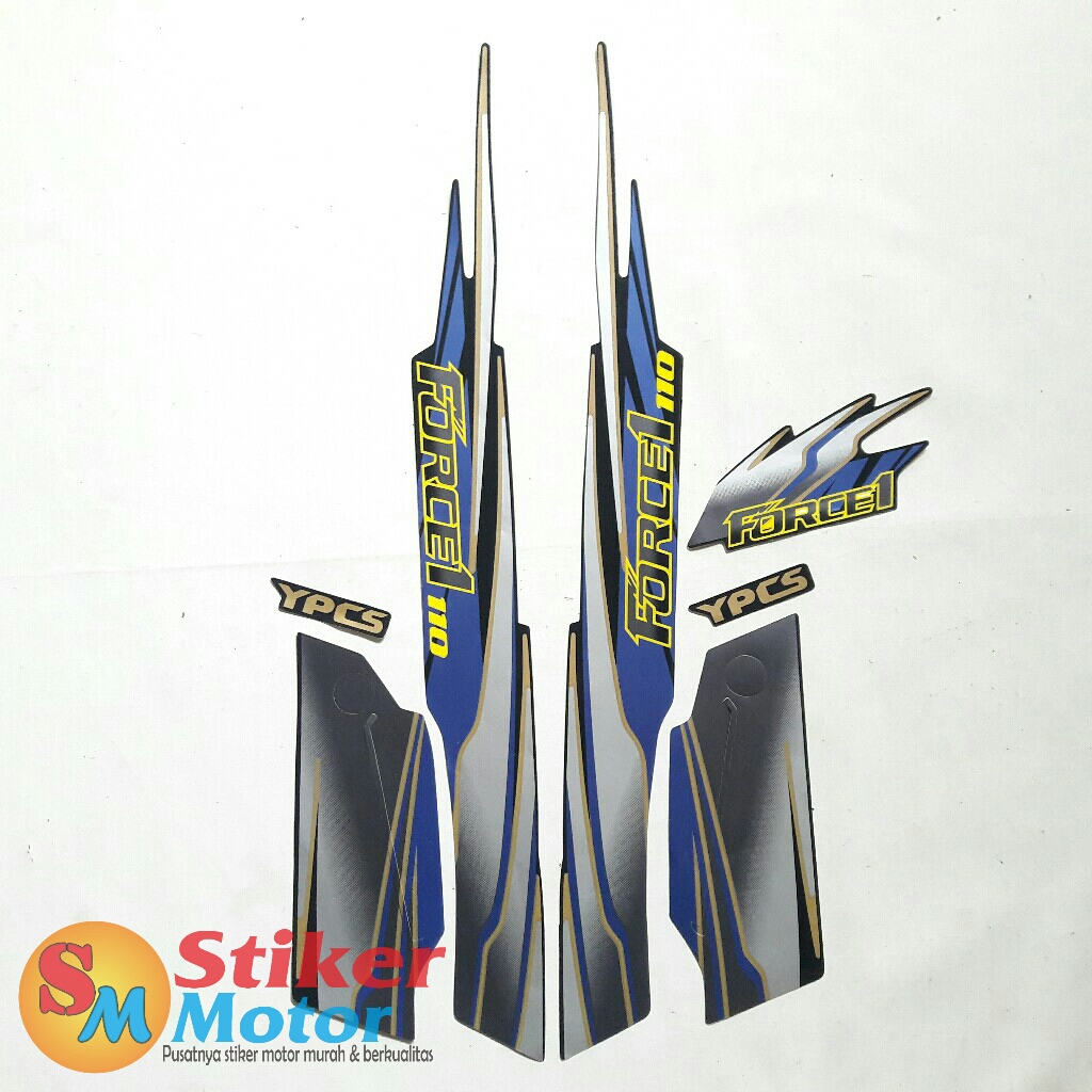 Sticker striping motor yamaha FORCE 1 1995 abu