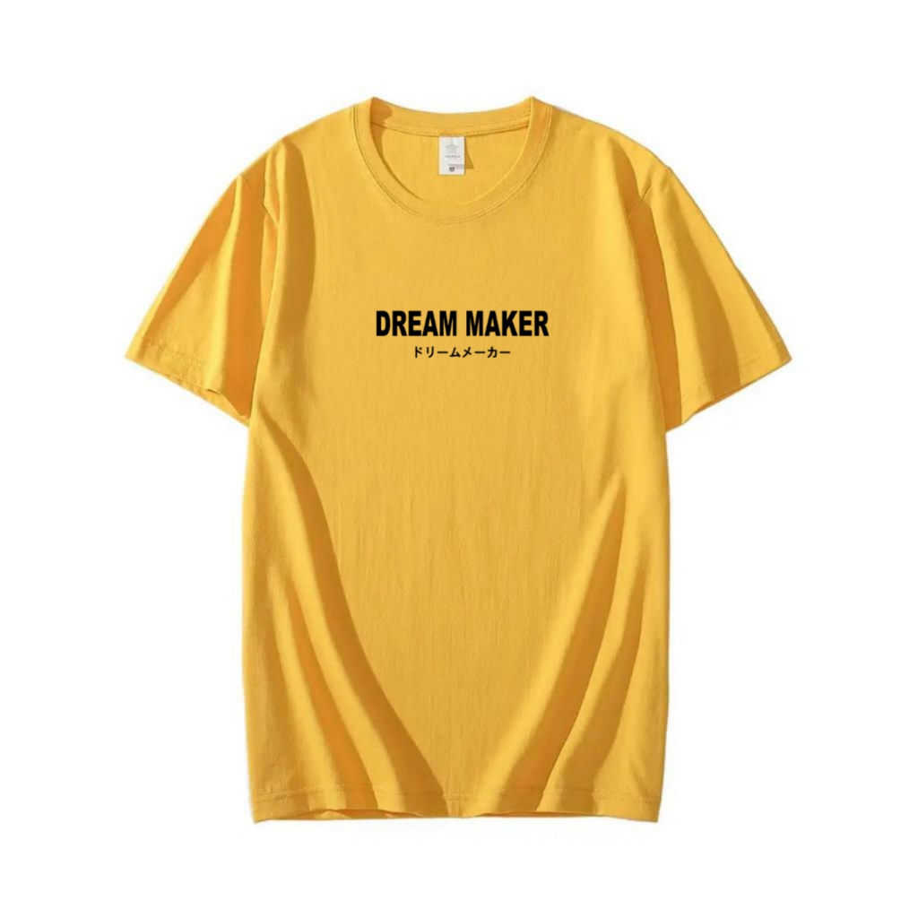 KAOS PRIA ATASAN BAJU KAOS PRIA LENGAN PENDEK BAJU KAOS LAKI LAKI KAOS OBLONG PRIA DREAM MAKER