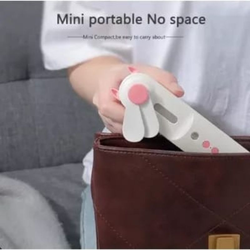 Kipas angin mini portable Nano Spray 2 in 1 USB cas genggam bisa di isi air NEW