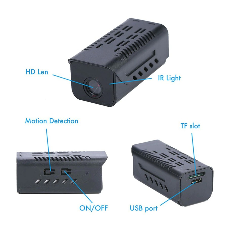 Kamera Pengintai Mini Tanpa Kabel Camera CCTV Kecil Tersembunyi Wifi SPY Cam Hidden Camera Mata2 Pengintip Mata2 JS105