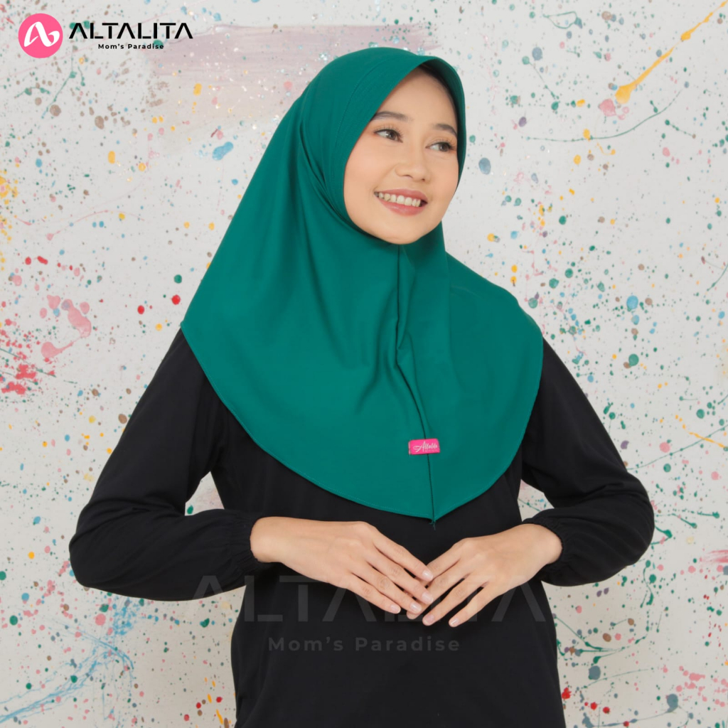 Altalita - Jilbab Instan Qiara Penguin Hijab Sport Size S Menutup Dada Kerudung Bergo Sporty pet Tebal Bahan Jersey Premium Cocok Untuk Sekolah Olahraga Volly Futsal Badminton dan Sehari-Hari