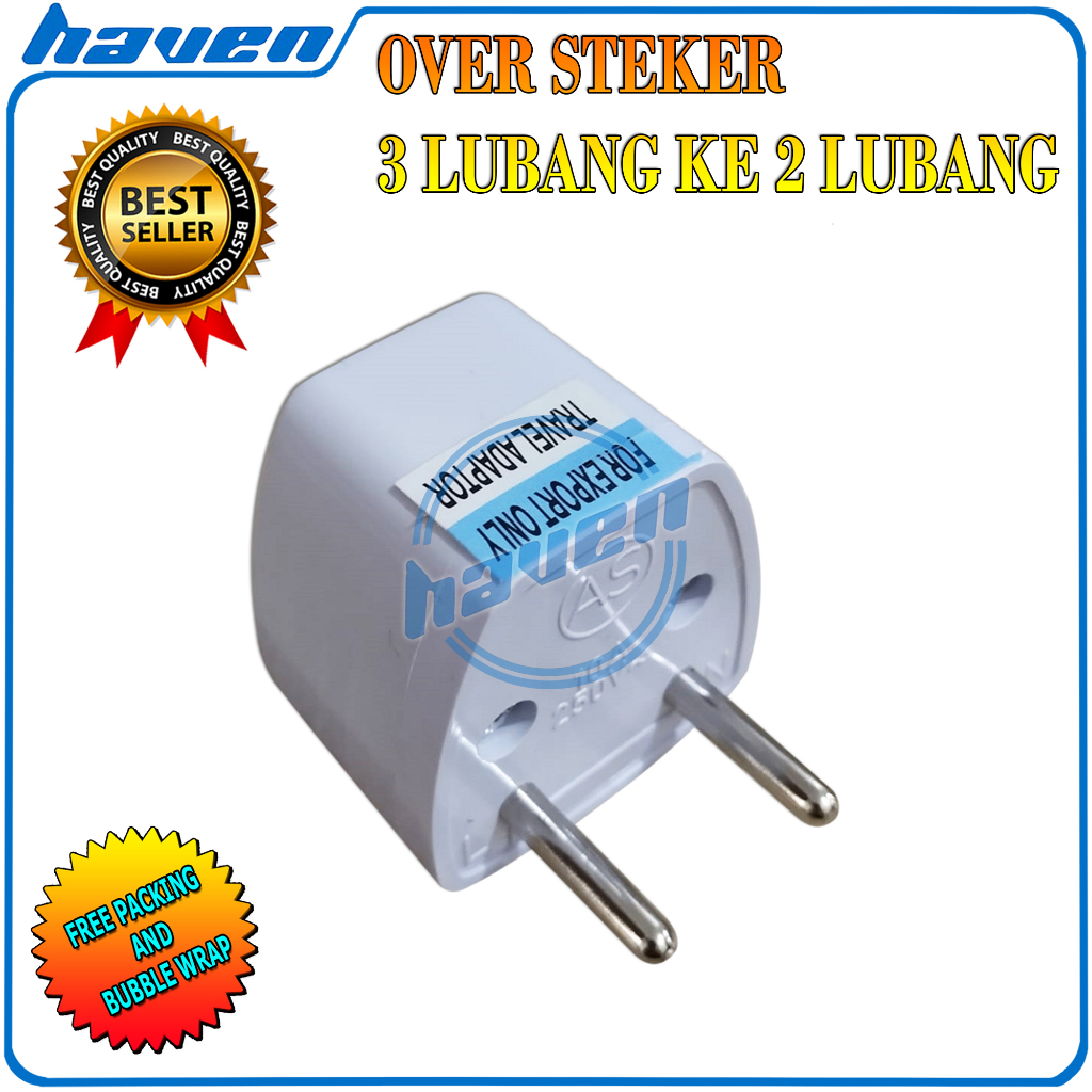 TRAVEL ADAPTOR COLOKAN BULAT /  OVERSTEKER / STEKER BULAT