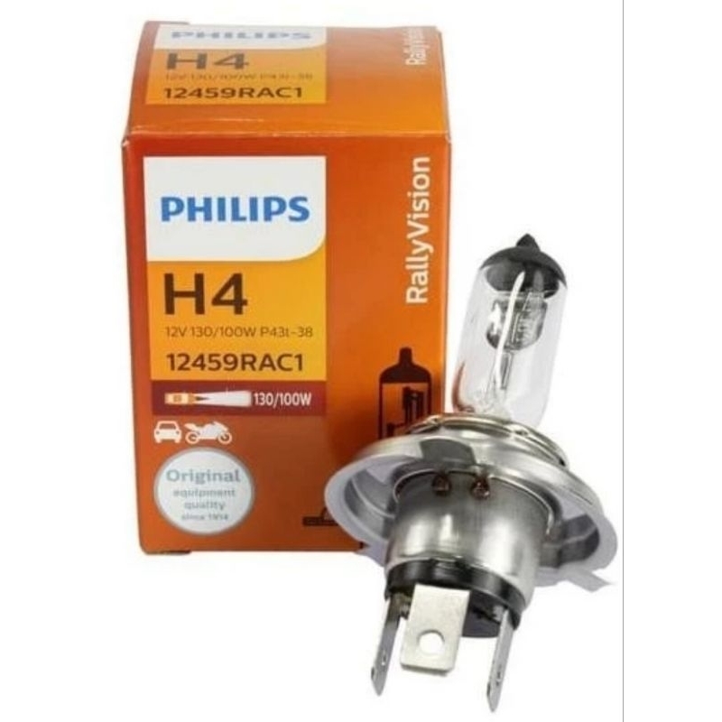 PHILIPS BALON LAMPU DEPAN H4 - AVANZA / XENIA / CALYA / SIGRA / AGYA / AYLA