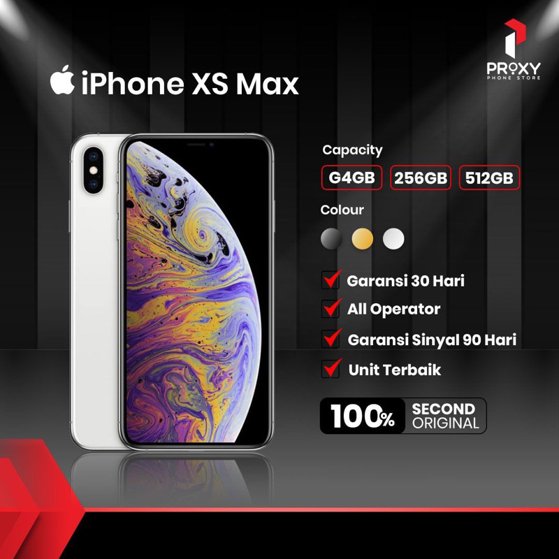 Iphone Xs Max 64gb 256gb Inter IBOX Fullset
