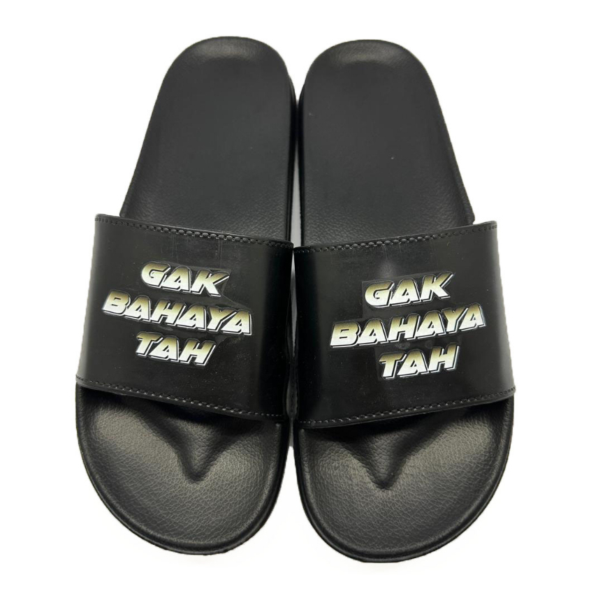 Sandal Slop Gak Bahaya Tah Bahan Karet Warna Gradasi Pria Wanita Ukuran 36-43