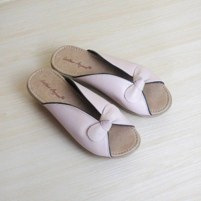 Sandal Wedges Kulit Sapi Wanita