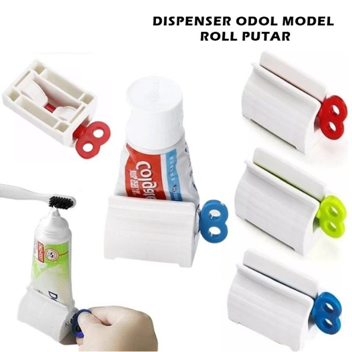 Penjepit Odol Gulung Toothpaste Holder Dispenser Odol Model Roll Putar