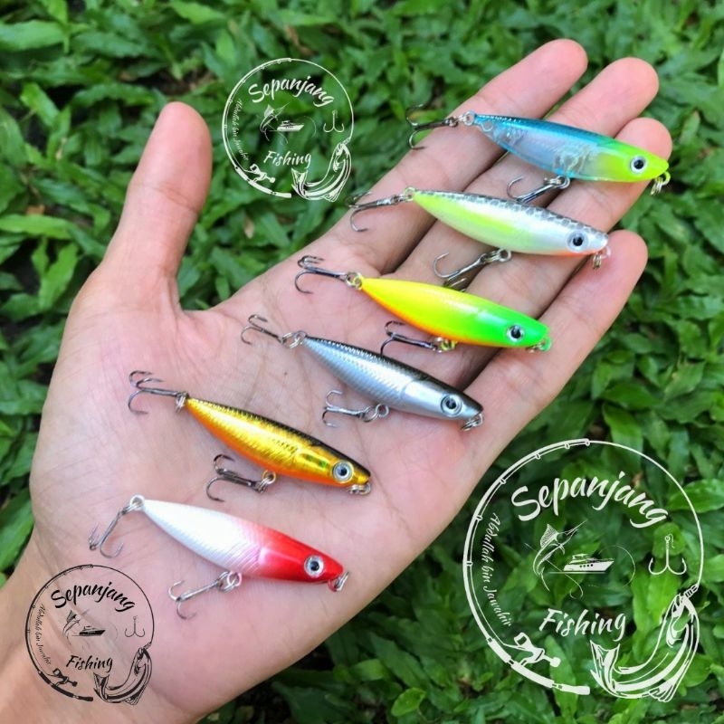 Mini Lure Pencil Floating / Slow sinking ~ 4,5 cm / 2 gram ~ Sepanjang Fishing