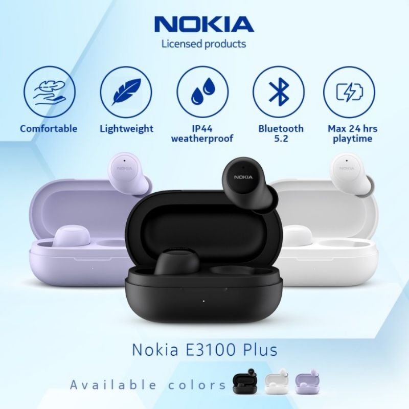 TWS Nokia E3100 Plus True Wireless Earbuds Bluetooth Earphone TWS HD