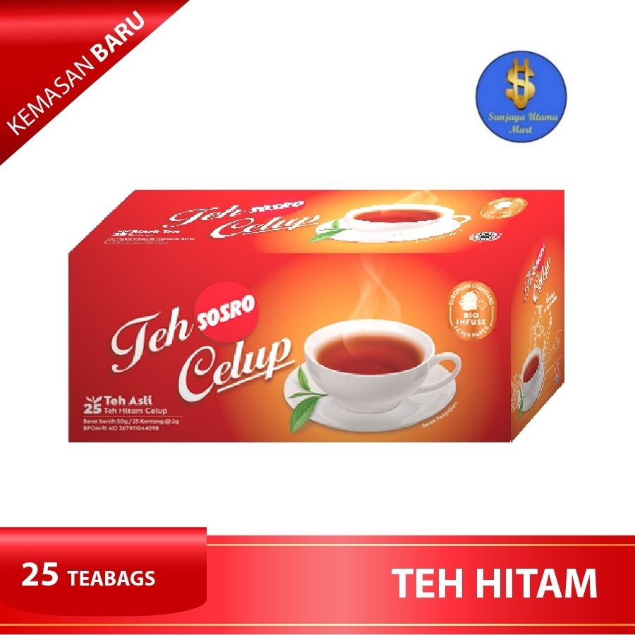 

Teh Celup Sosro-Teh Sosro Celup 25 Kantong @2gr