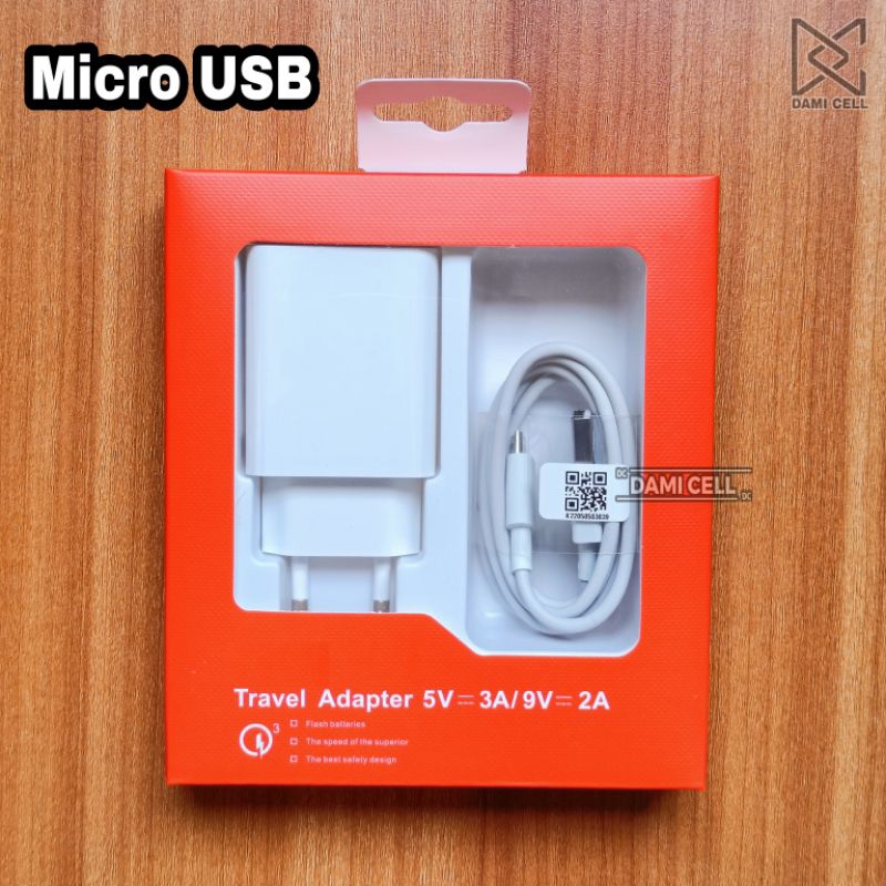 Charger Xiaomi Original Redmi Micro USB Fast Charging 3A