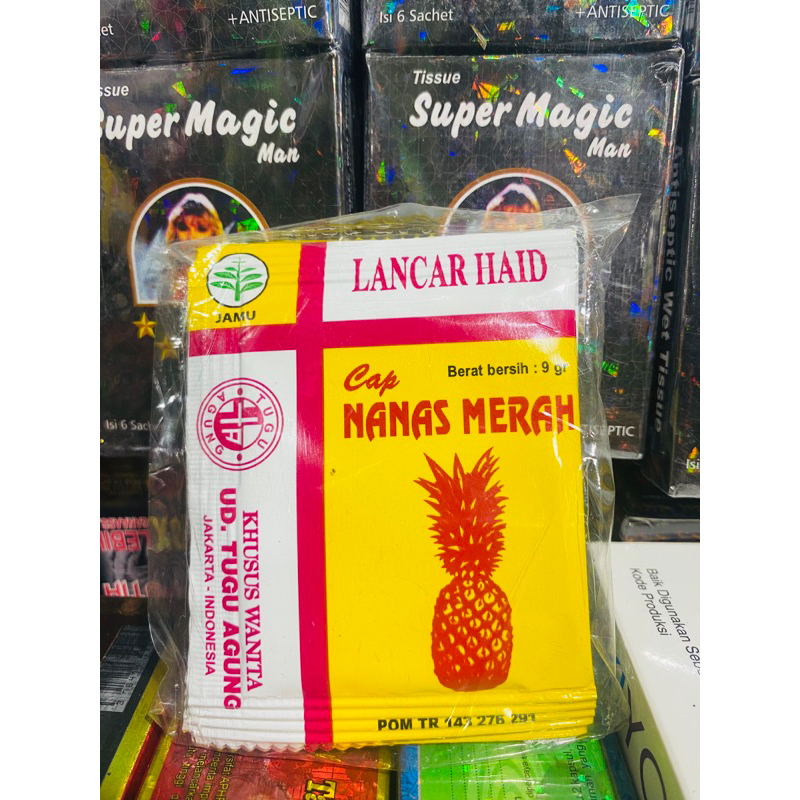 JAMU NANAS MERAH ISI 10 SASET PRODUK ORIGINAL