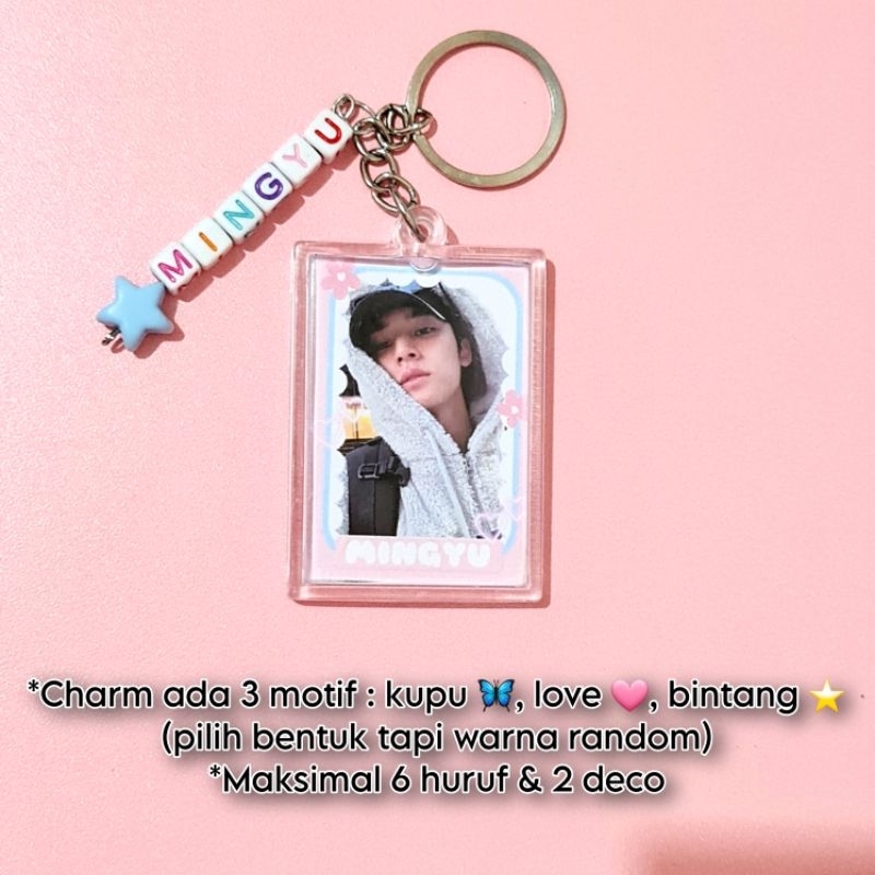 Seventeen Selca GC Acrylic Clear Keychain Gantungan Kunci Akrilik Clear (BACA DESKRIPSI)