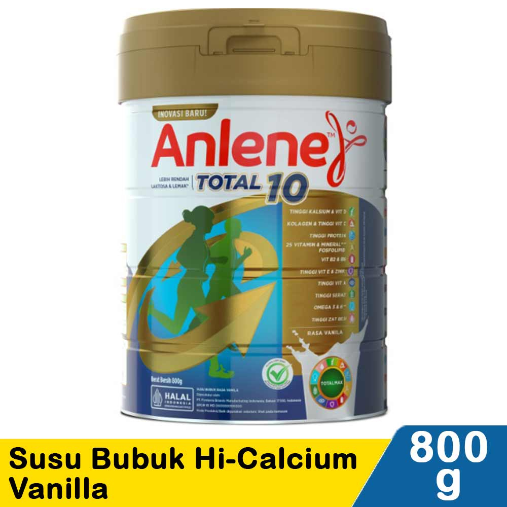 

Anlene Total 10 Susu Bubuk Hi-Calcium Vanilla 800 gram