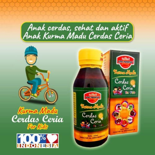 Madu Cerdas Ceria Untuk Anak Plus Sari Kurma Albumin Pegagan Zaitun Dll Original Ath-Thoifah