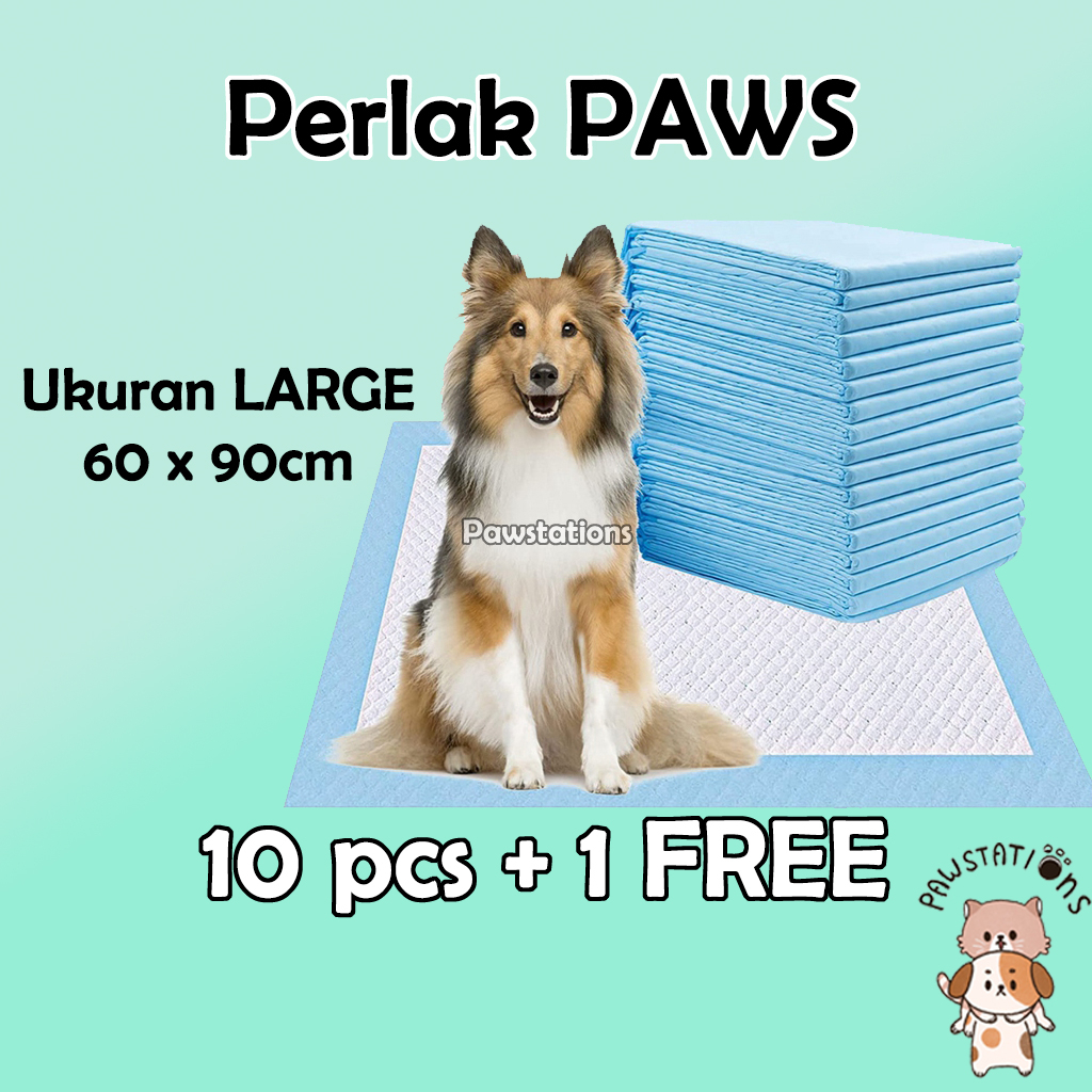 BELI 10 GRATIS 1! Perlak Anjing Alas Pipis Anjing / Kucing Ukuran 60 x 90cm