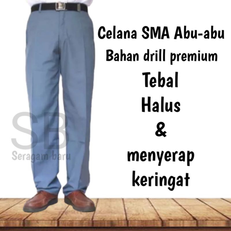 Celana Sma abu abu