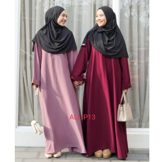 ( TERMURAH ) Gamis abaya simpel turki syari  jumbo dress polos hitam terbaru