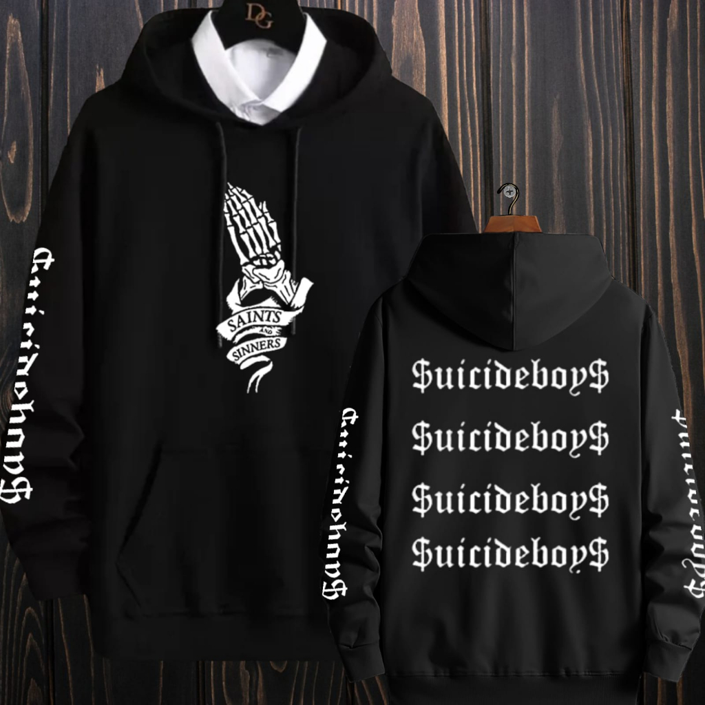 Atasan Jaket Hodie Anime Oversize Hoodie Pria Wanita Sewiter Hodi Animasi Kartun Jepang Suwiter Hody Hip Hop Keren Cowok Cewek Switer Switter Hudi Hudie Hudy Hody Distro Keren Terbaru Kekinian-SAINT SIRENS HITAM