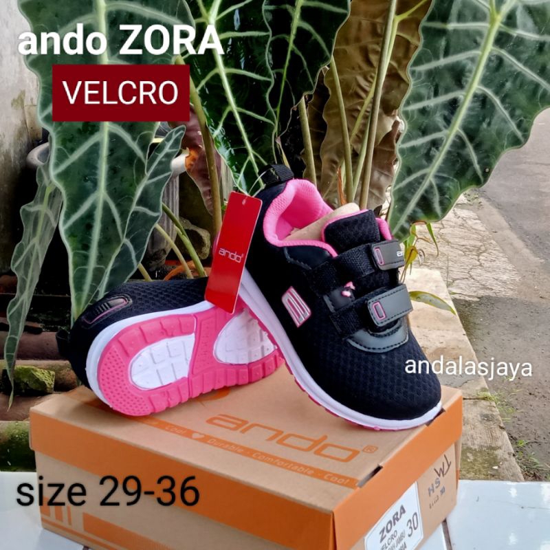 Sepatu ando anak Pria /wanita ZORA VELECRO