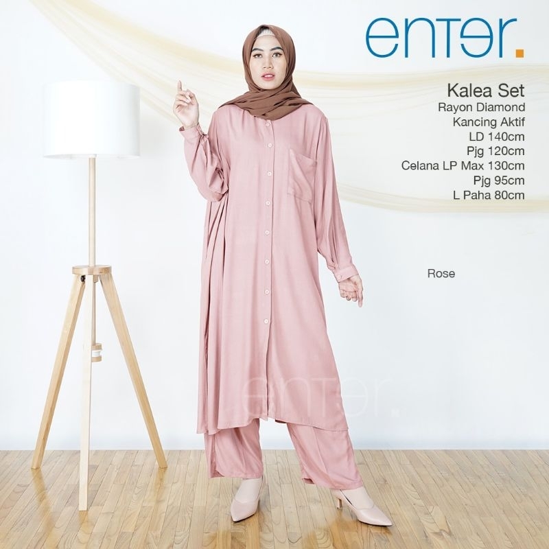 Oneset Tunik LD 140 XXXXL Klima Set Ori Enter Kalea Setelan Wanita One Set Rayon Airflow Pajamas Sup