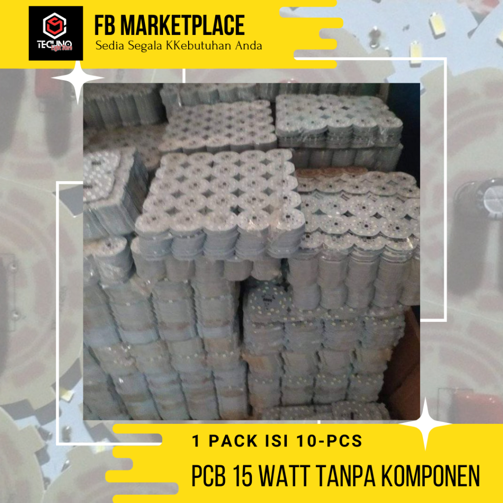 Promo Hari ini PCB Lampu LED 15 Watt - Tanpa Komponen