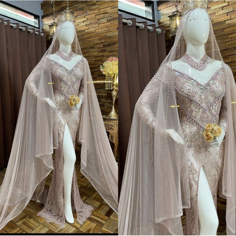 KEBAYA AKAD BEREKOR MODERN//KEBAYA BEREKOR FULL PAYET//KEBAYA MEWAH//BAJU