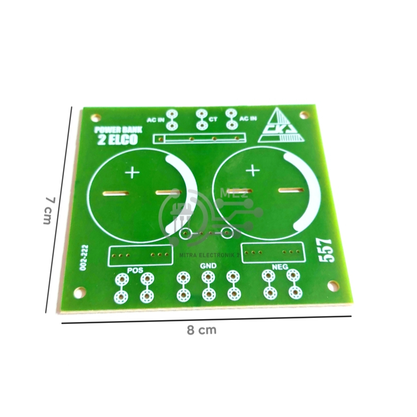 Papan PCB Elco Power Bank Capasitor PSU Fiber 2 Lubang 4 Lubang 6 Lubang CKJ