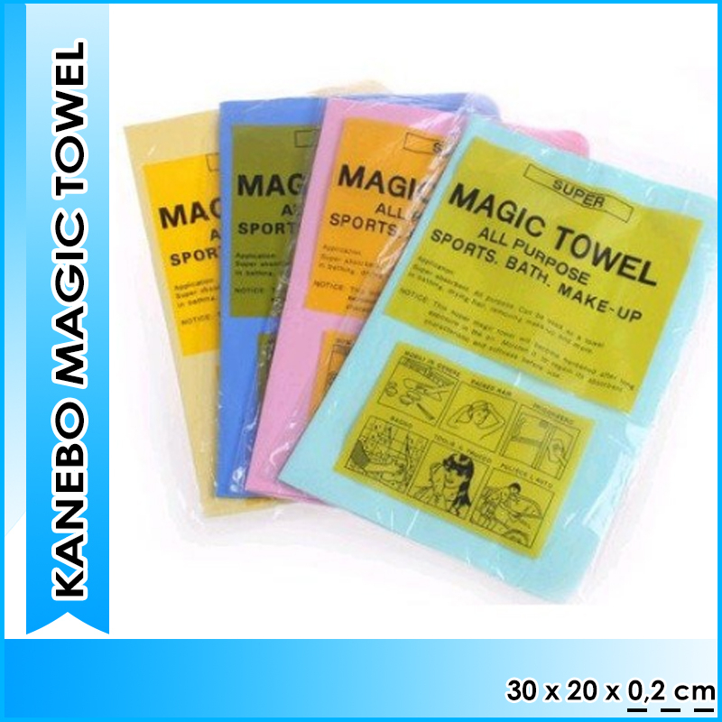 Kanebo Tebal Daya Serap Tinggi Merk Magic Towel Lap Kanebo Motor Original 100% Jumbo Premium Tebal