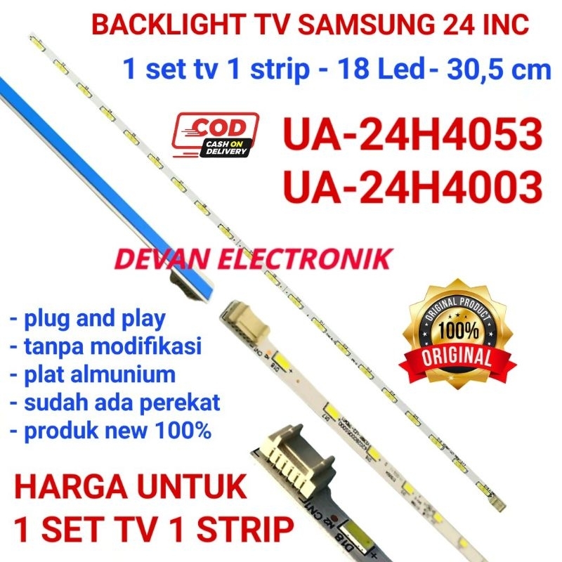 Backlight TV samsung 24H4003 24H4053 24H4150 lampu led backlight tv samsung 24 inch lampu led strip