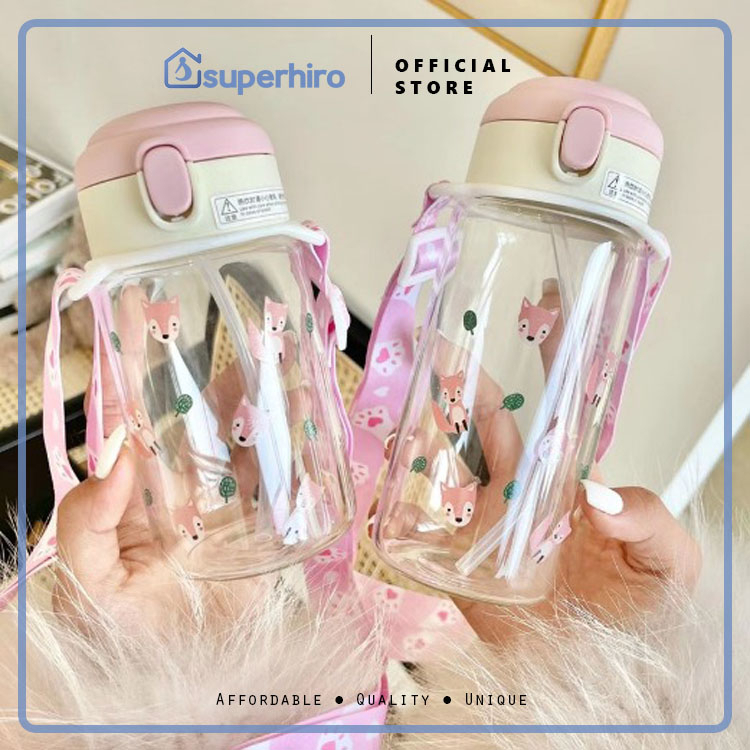 Botol Minum Tali 350ML / Gelas Anak Balita 100% BPA FREE Tebal