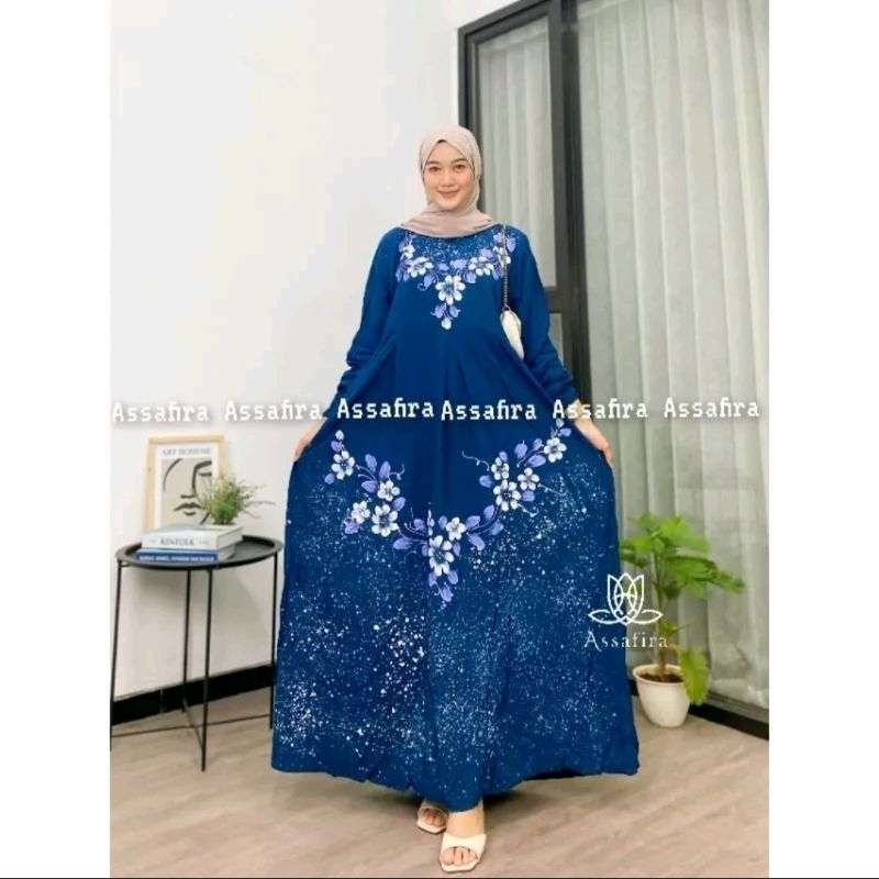 { S M L XL XXL } Terbaru Gamis twill rayon ori Dress Muslim twil gamis rayon premium candi mekar