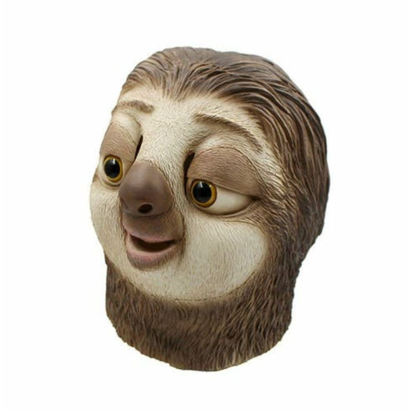 Topeng hewan animal sloth sloth full latex