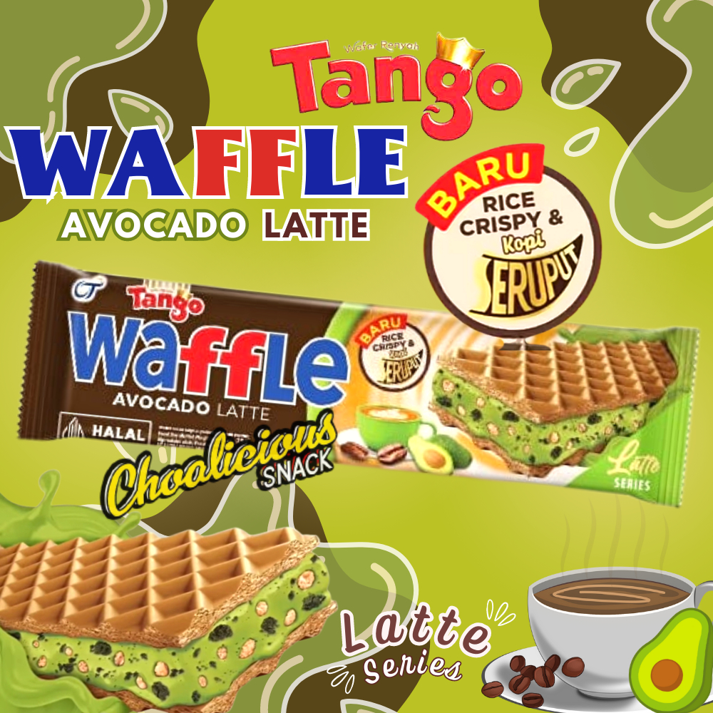 

TANGO Waffle Avocado Latte @25 gram (1 box isi 12 pcs)