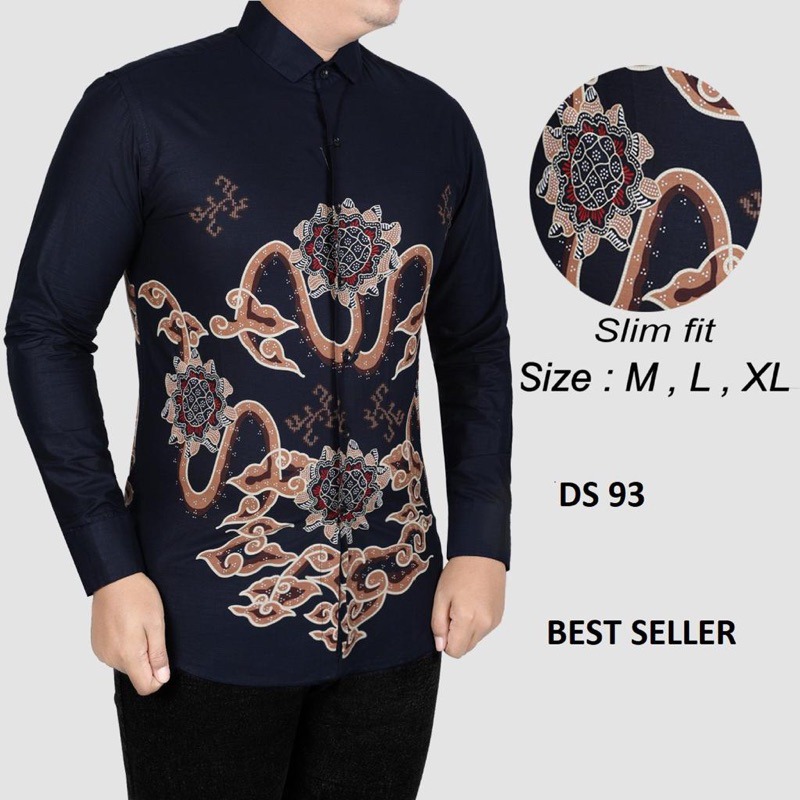 batik pria lengan panjang kualitas premium