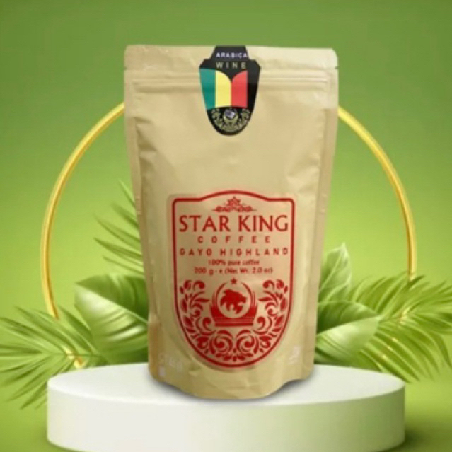 

star king coffe arabika wine kopi Aceh 200gr