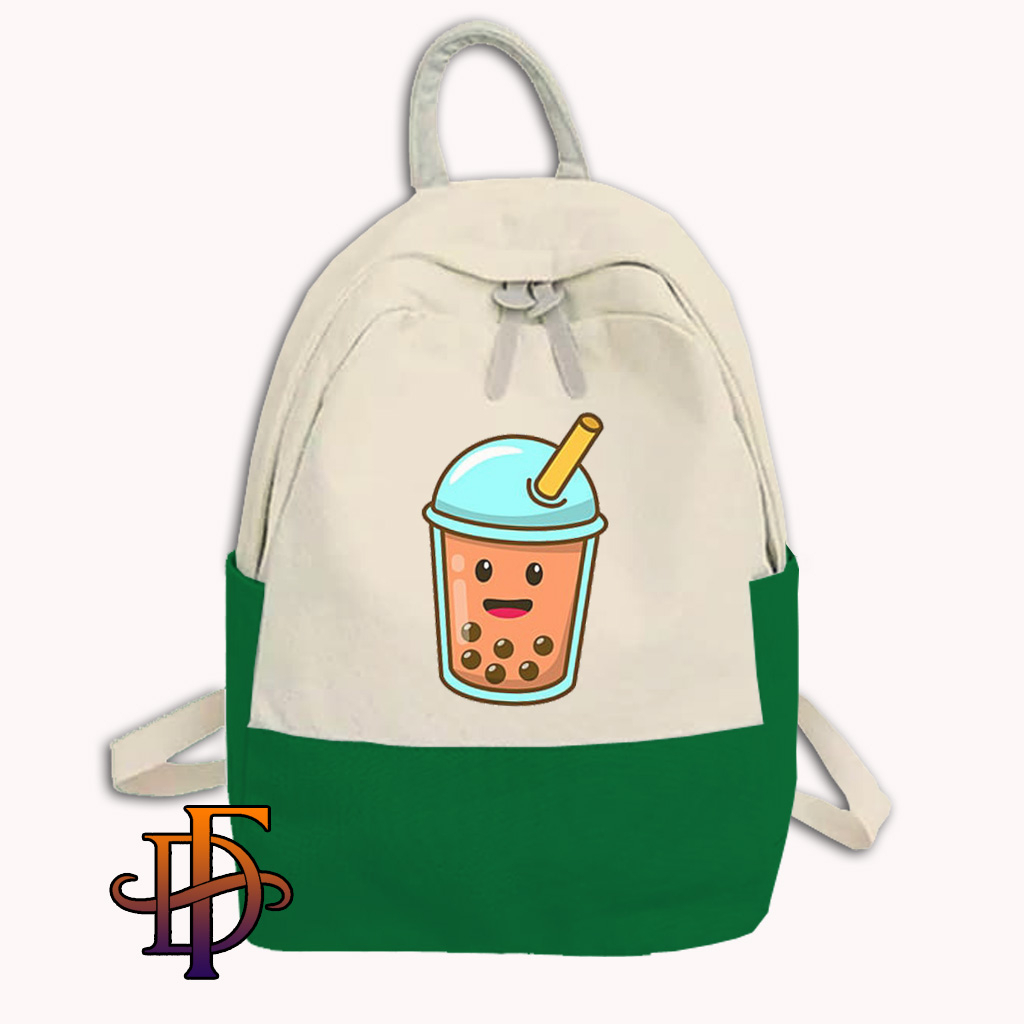 Tas Ransel Sekolah Anak Tas Ransel Gambar Minuman Boba